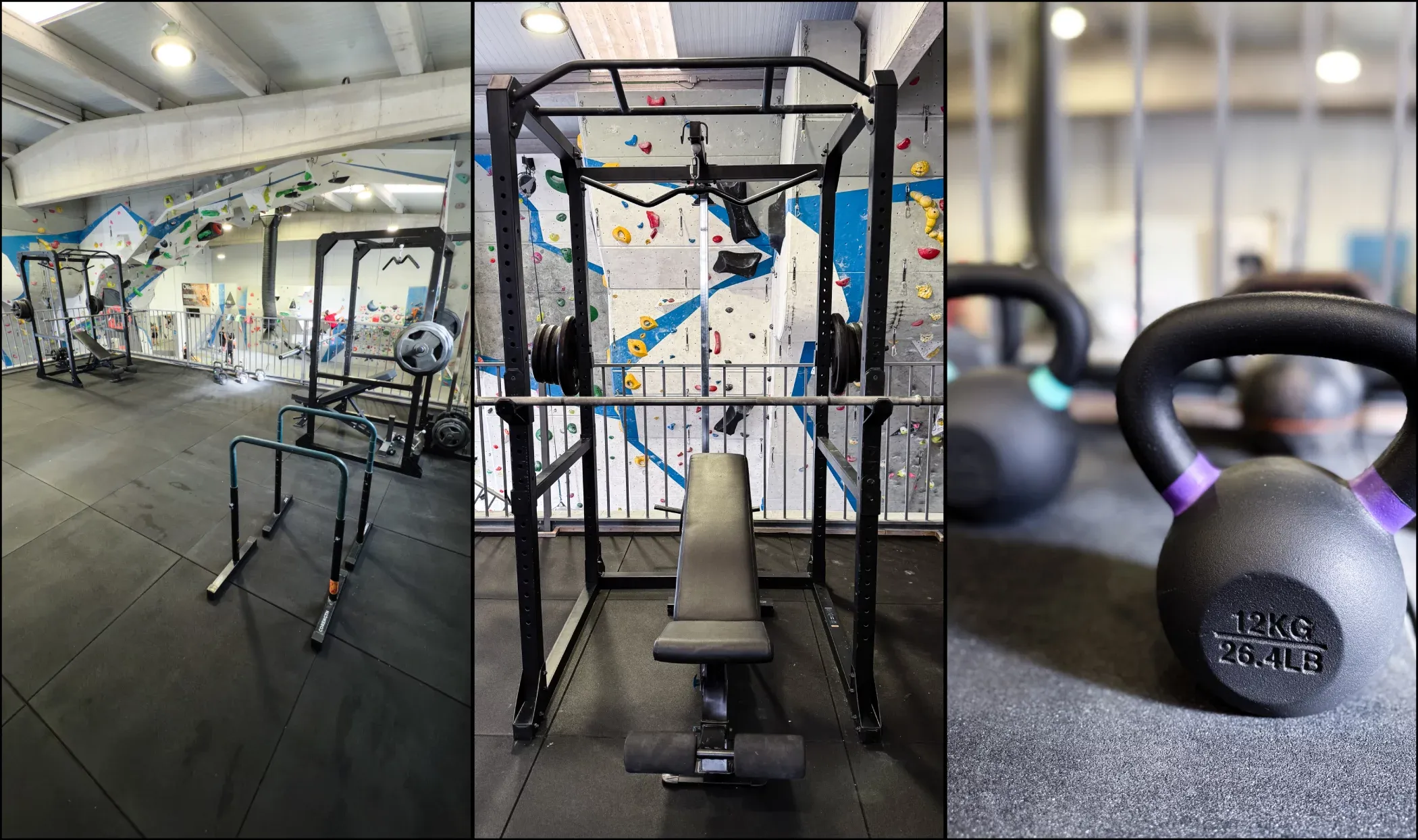 Zona de gimnasio y entrenamiento